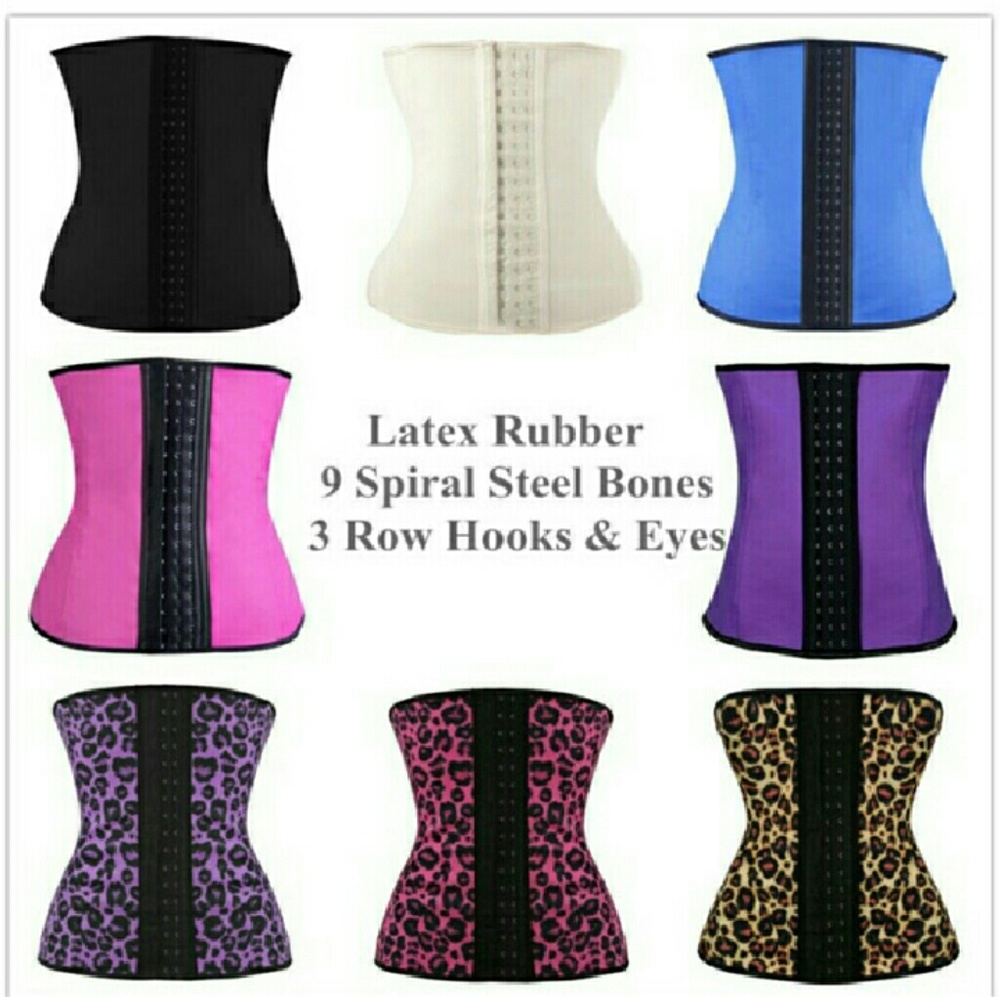 9 STEEL BONED LATEX WAIST TRAINER - Picture 3 of 4